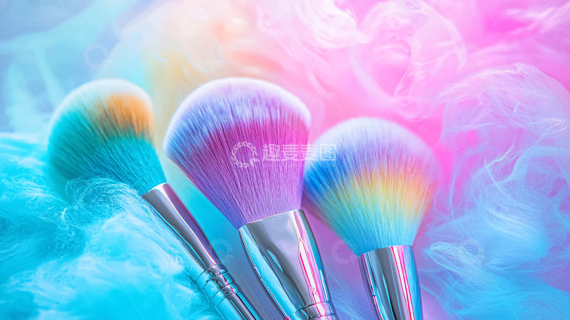高清大图下载【趣麦麦图】彩色化妆刷