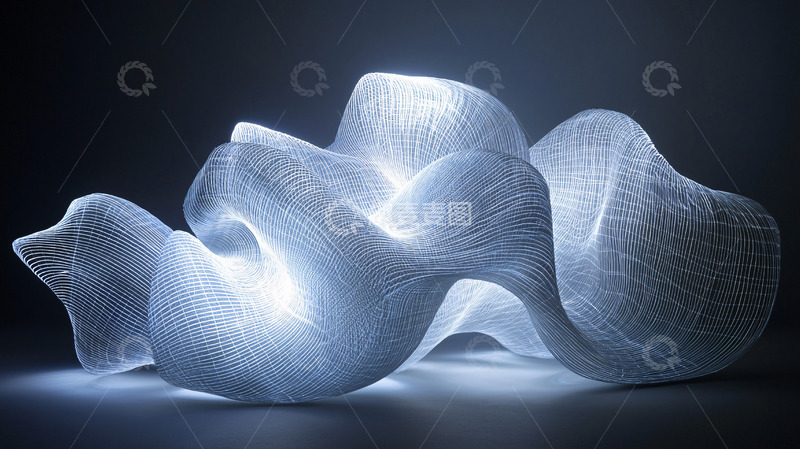 高清大图下载【趣麦麦图】光线雕塑