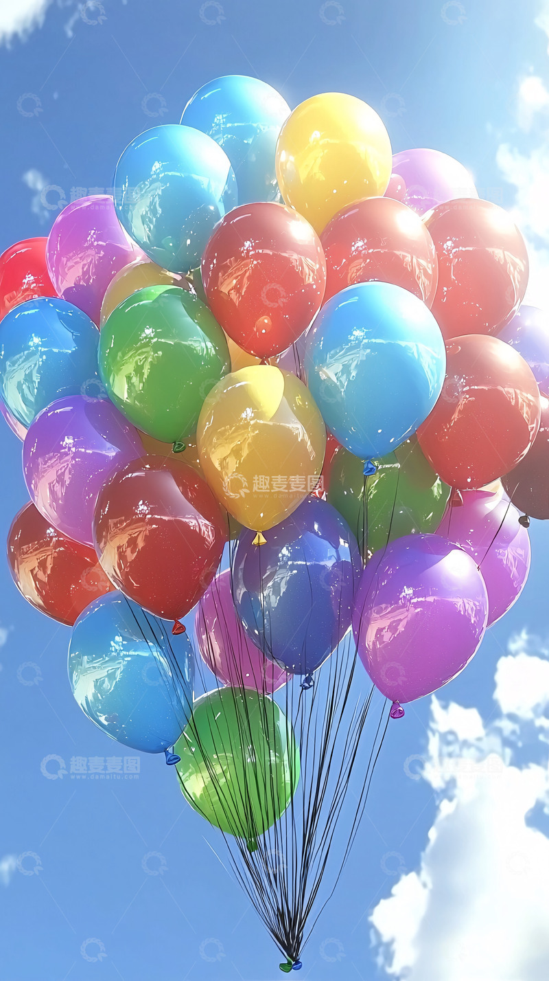 高清大图下载【趣麦麦图】彩色气球