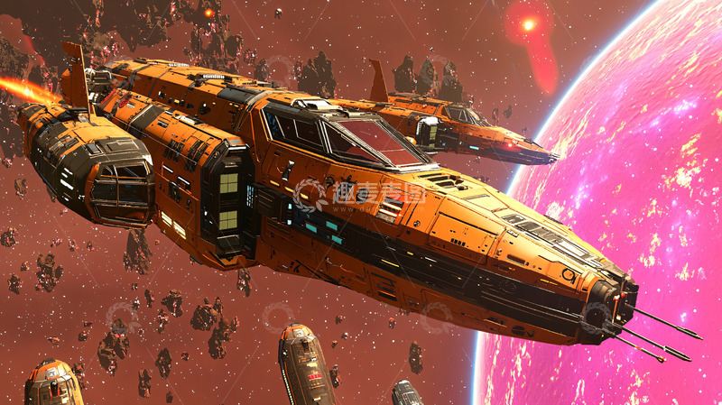 高清大图下载【趣麦麦图】宇宙飞船