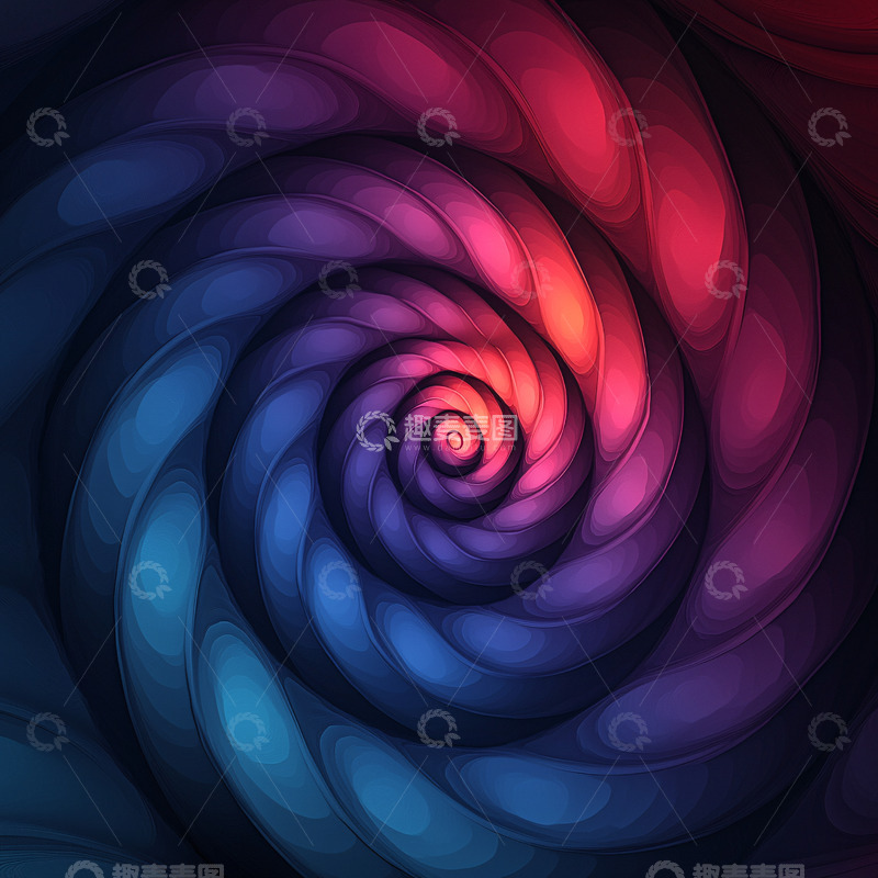 高清大图下载【趣麦麦图】彩色螺旋