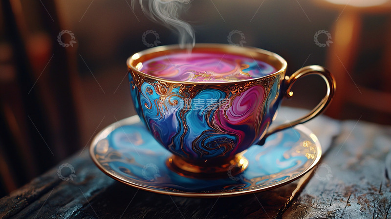 高清大图下载【趣麦麦图】彩色茶杯