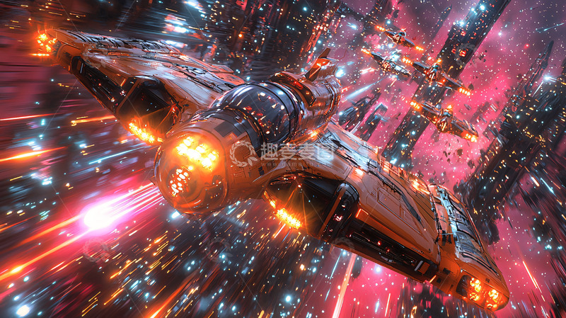 高清大图下载【趣麦麦图】未来科幻战机