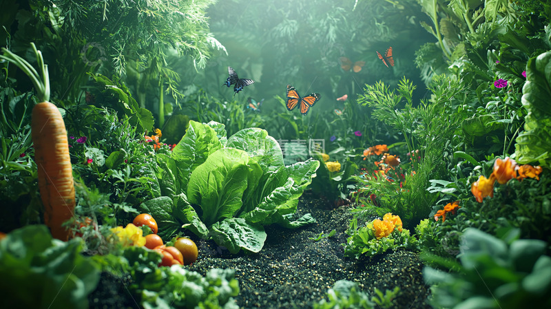 高清大图下载【趣麦麦图】梦幻蔬菜花园