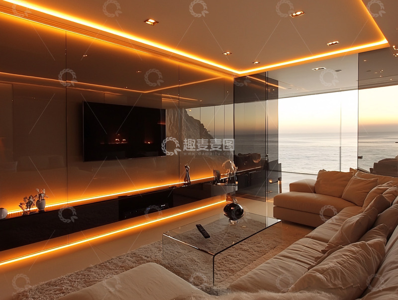 高清大图下载【趣麦麦图】现代简约家居客厅