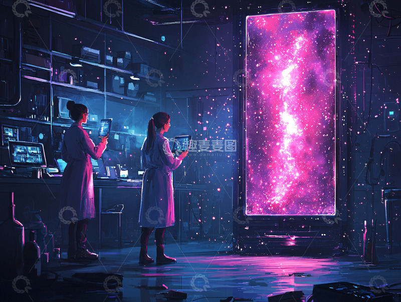 高清大图下载【趣麦麦图】未来科技实验室