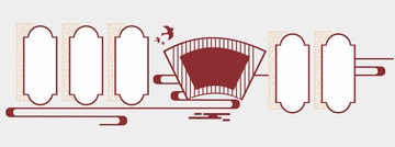 古典古风社区文化背景墙