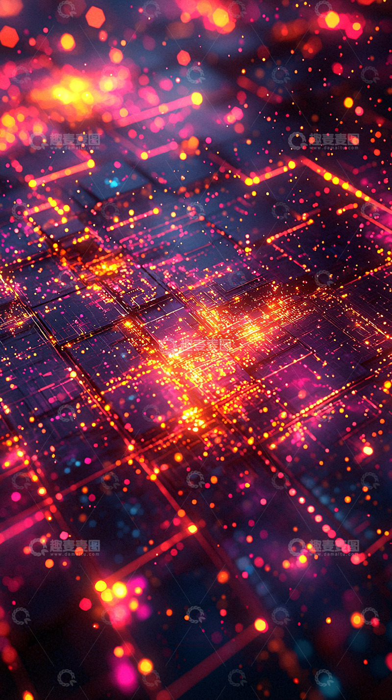 高清大图下载【趣麦麦图】抽象科技感背景