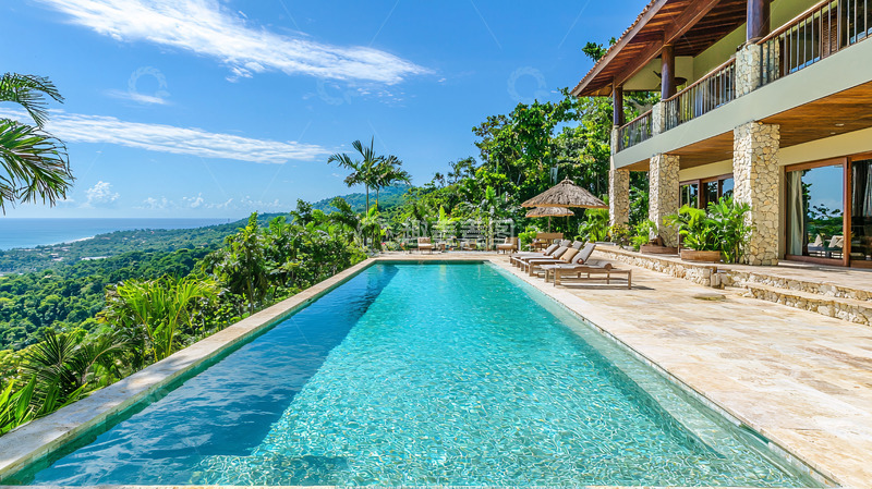 高清大图下载【趣麦麦图】山顶无边泳池别墅