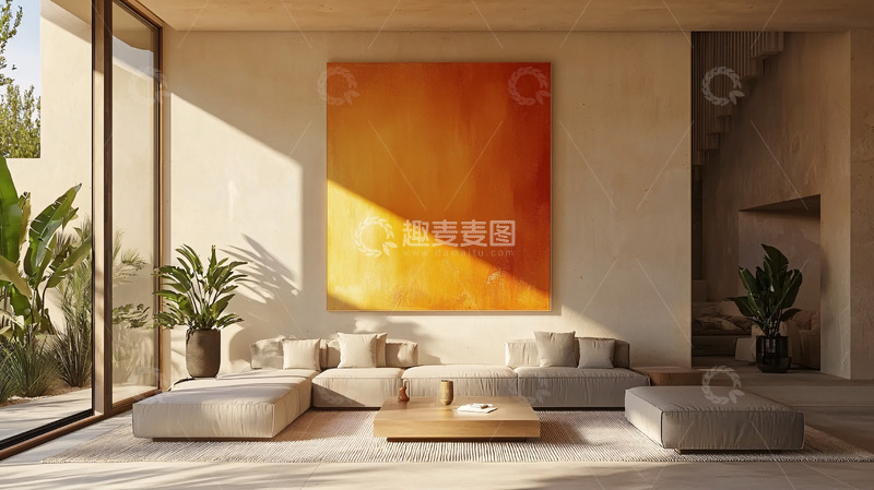 高清大图下载【趣麦麦图】极简主义客厅