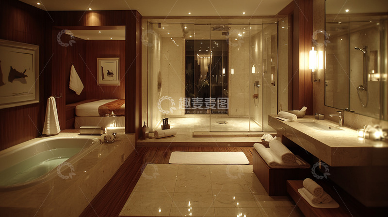 高清大图下载【趣麦麦图】奢华酒店浴室设计