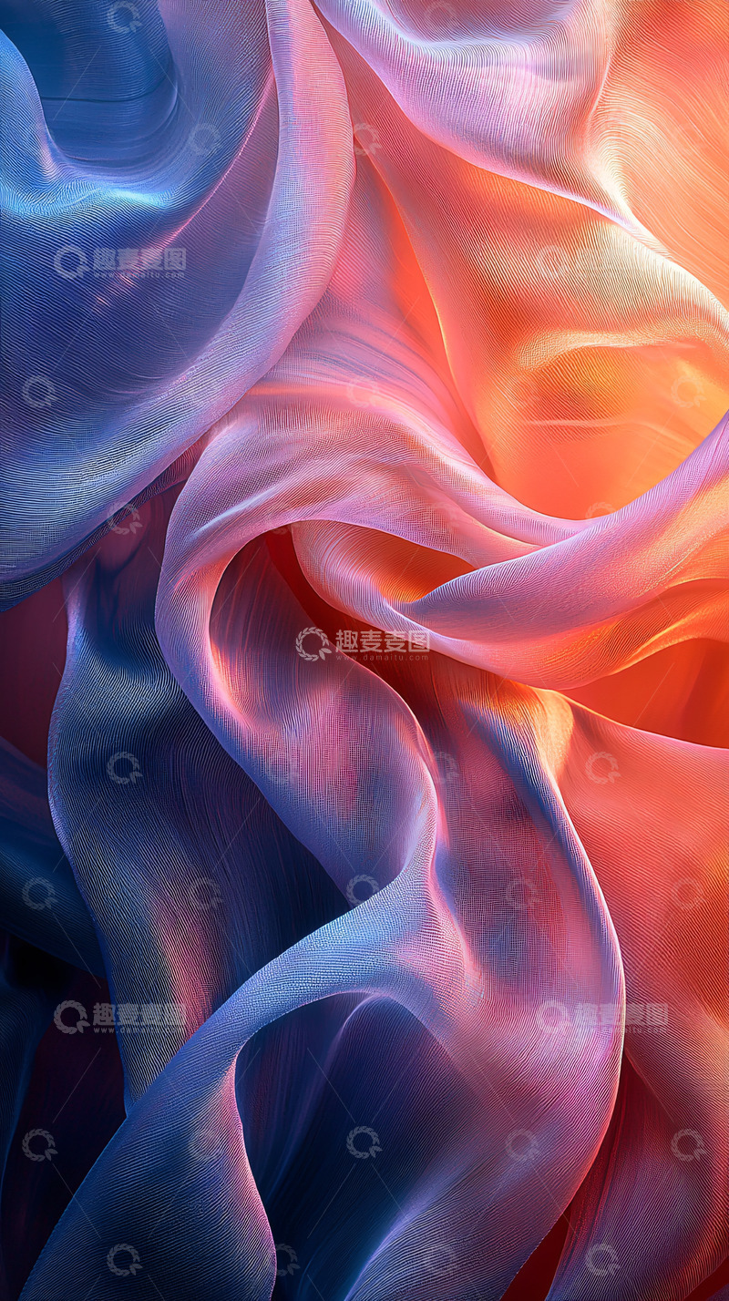 高清大图下载【趣麦麦图】丝绸光影交织