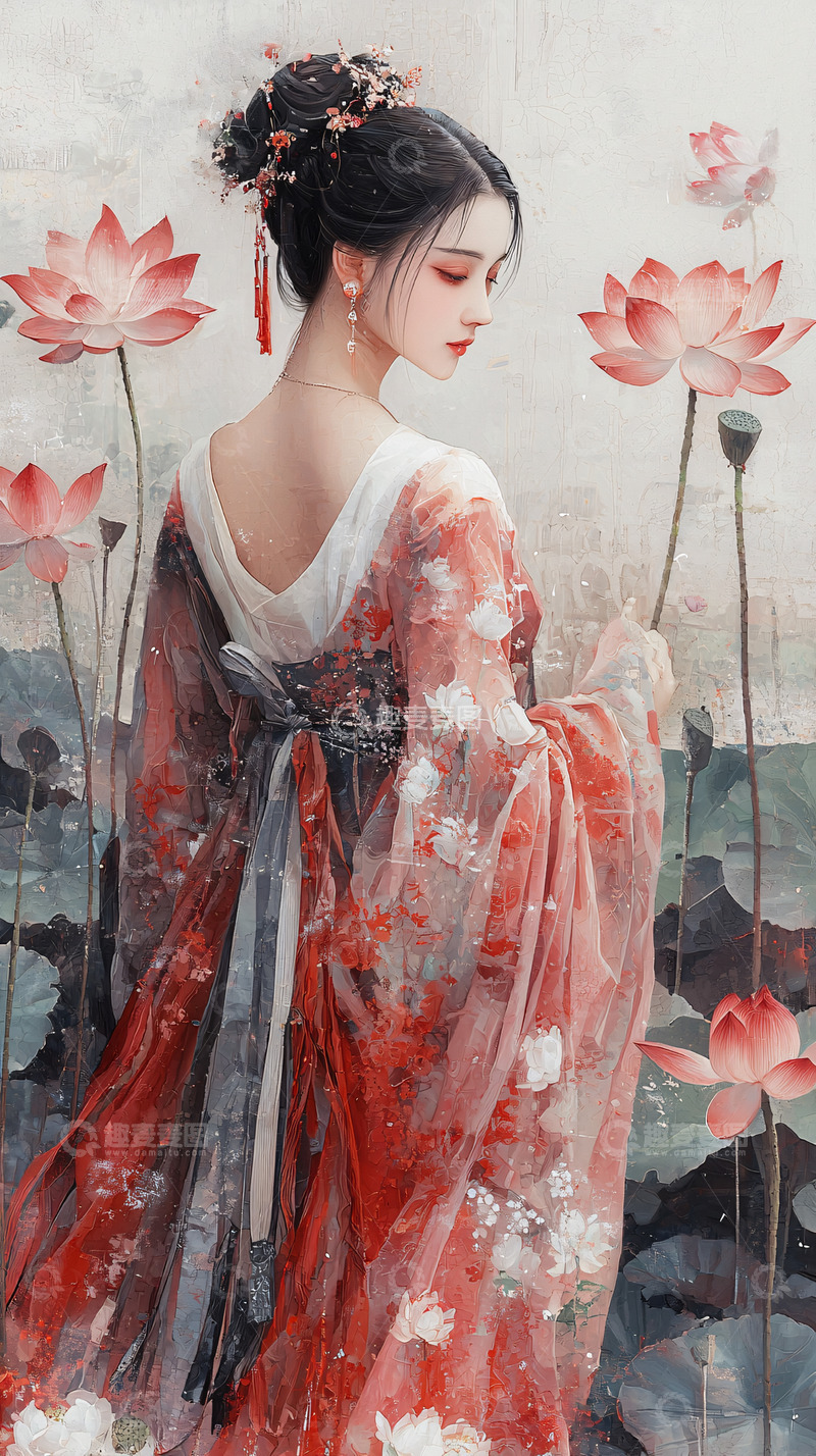 高清大图下载【趣麦麦图】古风美女