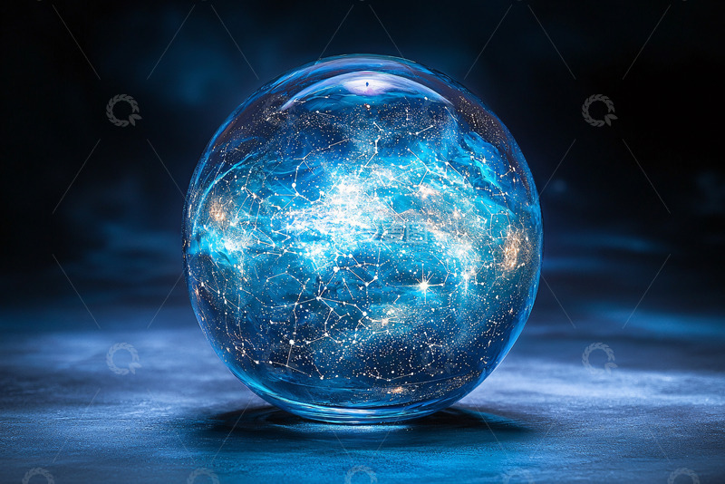 高清大图下载【趣麦麦图】蓝色水晶球