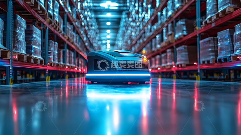 高清大图下载【趣麦麦图】仓库机器人