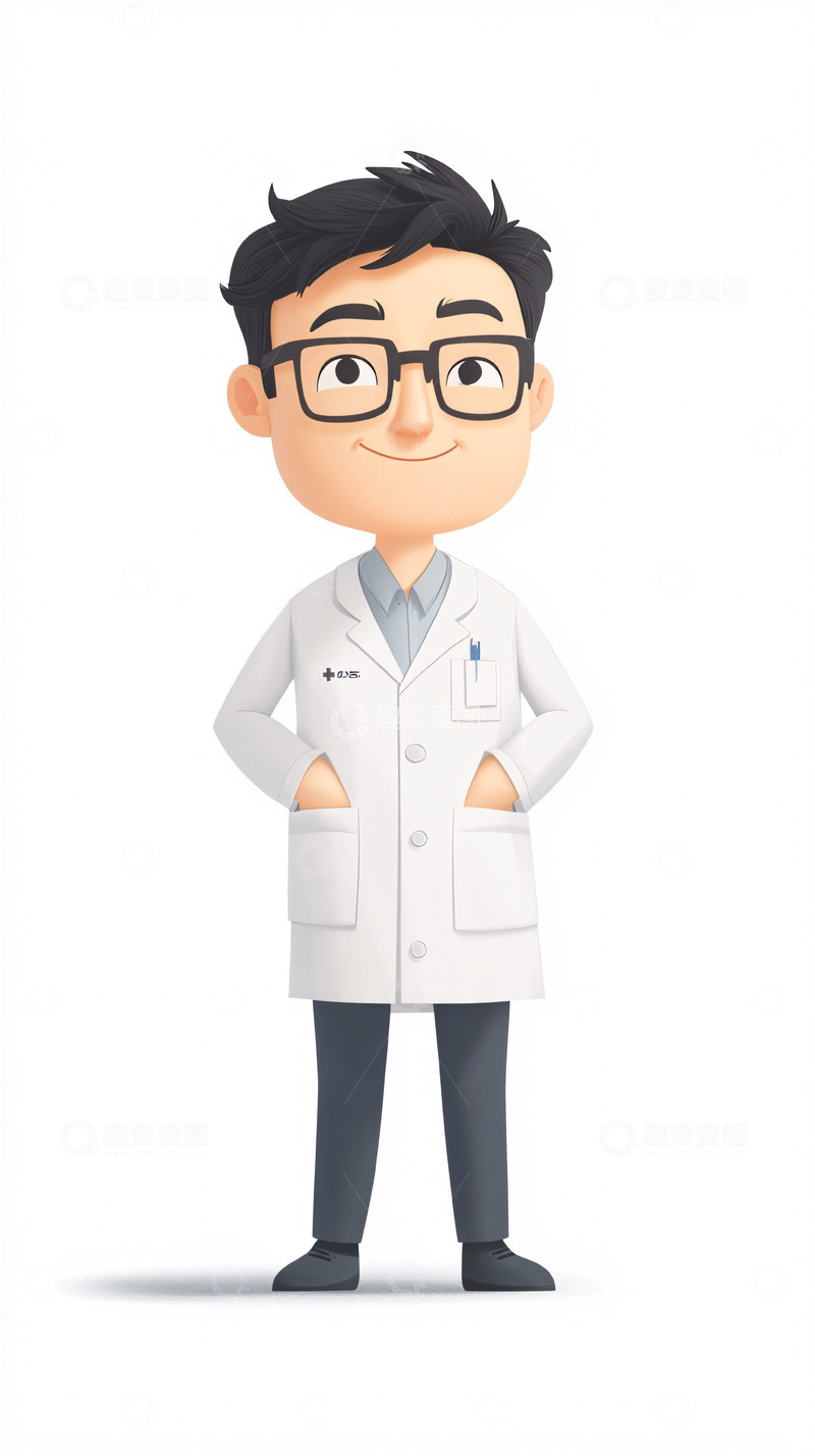 高清大图下载【趣麦麦图】卡通医生