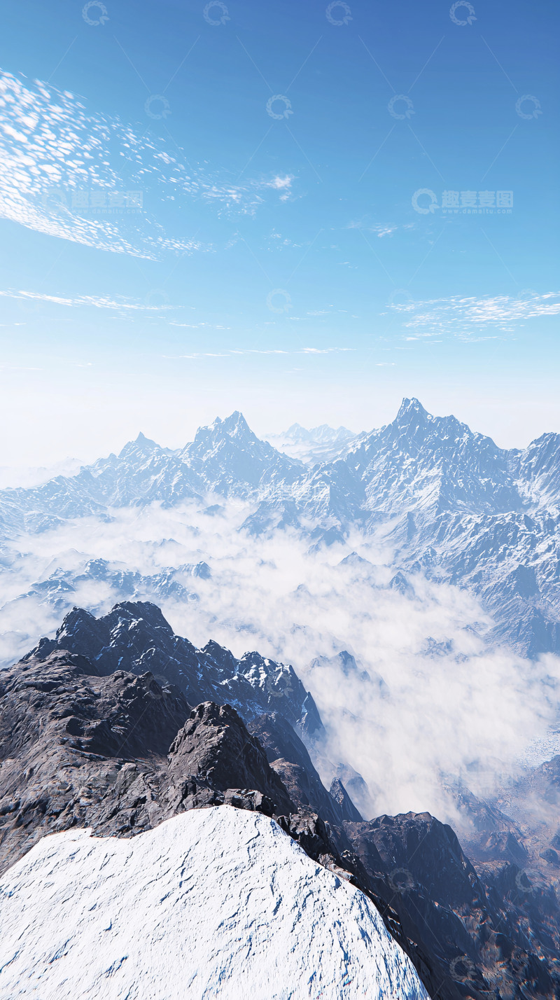 高清大图下载【趣麦麦图】雪山