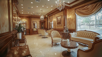 奢华美发沙龙内景