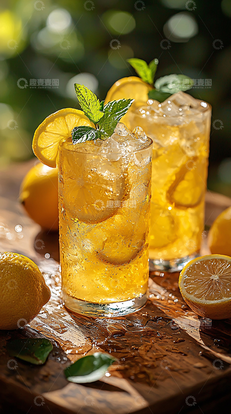 高清大图下载【趣麦麦图】柠檬冰饮