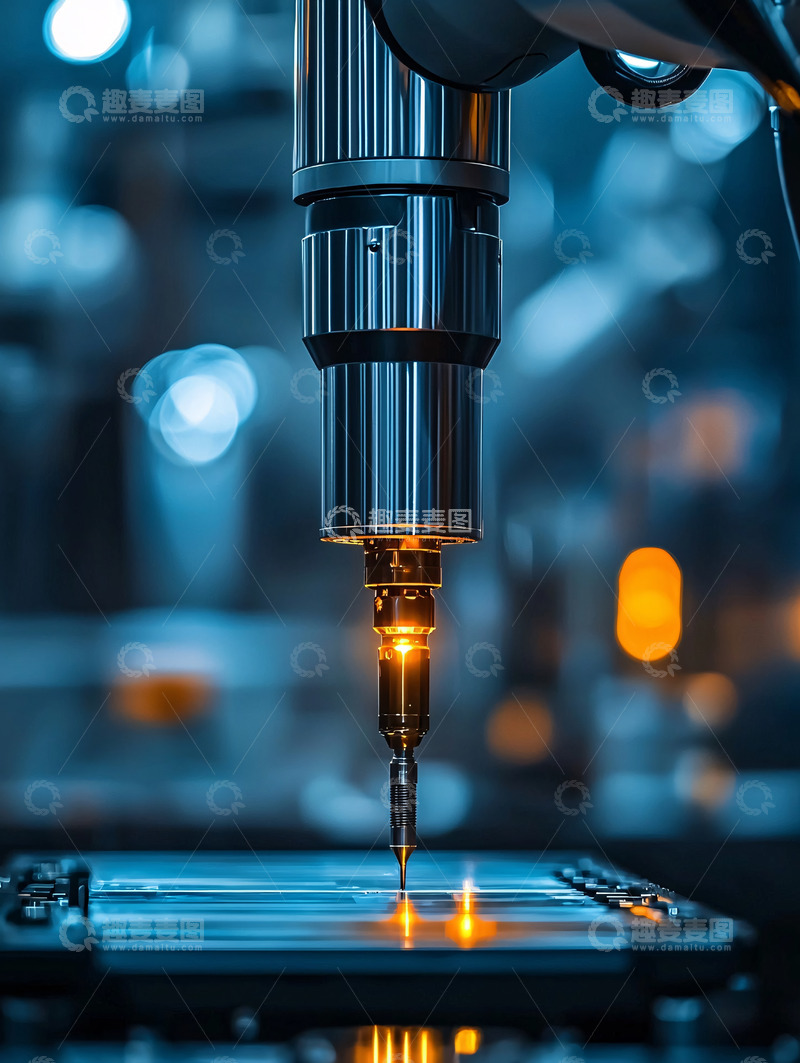 高清大图下载【趣麦麦图】精密工业机器特写