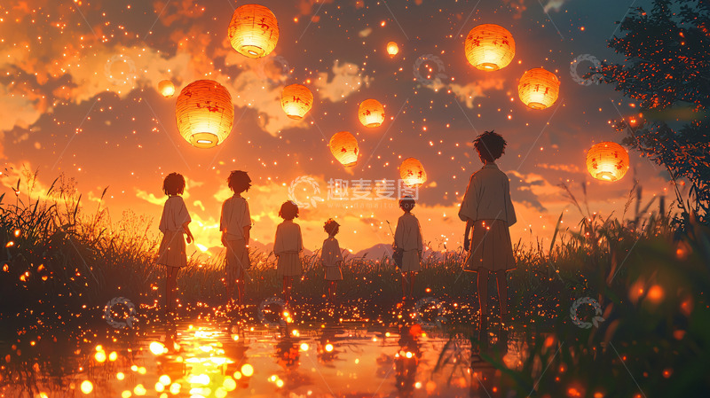 高清大图下载【趣麦麦图】唯美日落剪影