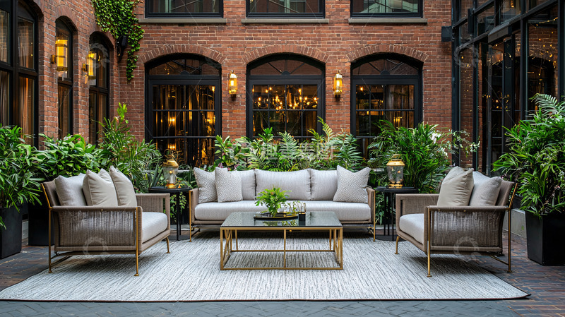 高清大图下载【趣麦麦图】户外庭院家具套装