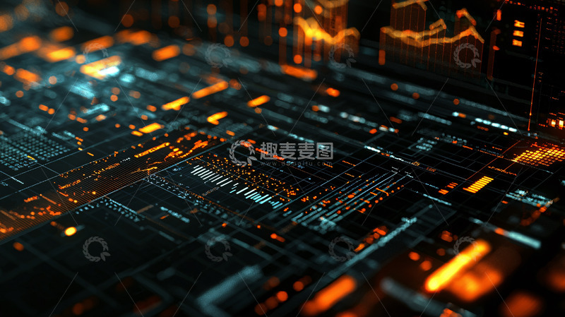 高清大图下载【趣麦麦图】科技感电路板