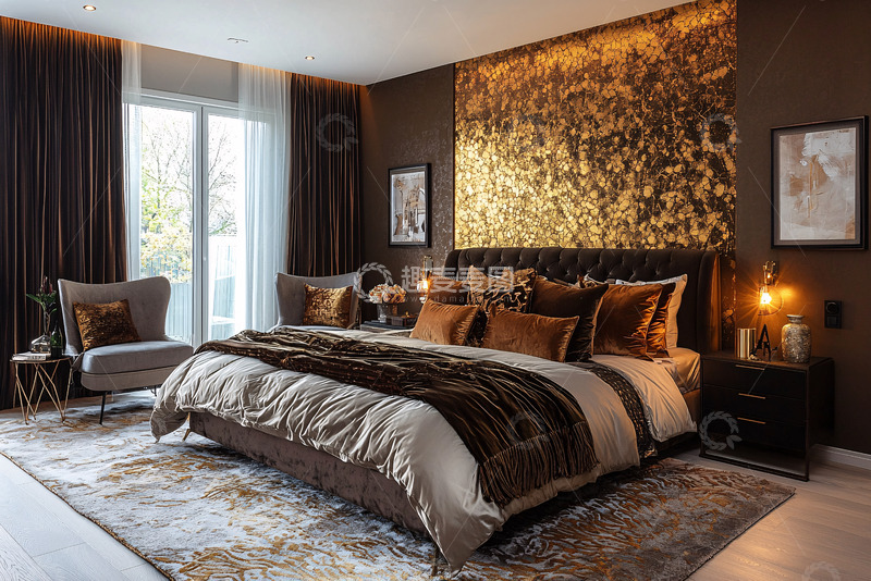 高清大图下载【趣麦麦图】奢华酒店式卧室
