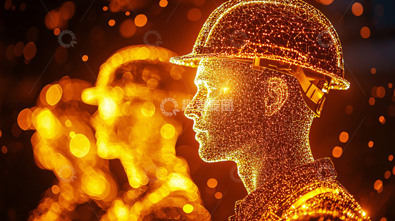 高清大图下载【趣麦麦图】光点粒子人像