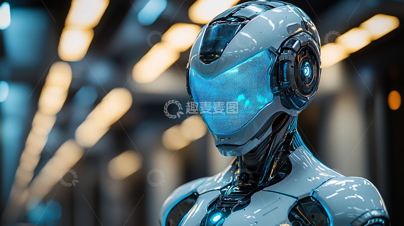 高清大图下载【趣麦麦图】未来科技感机器人