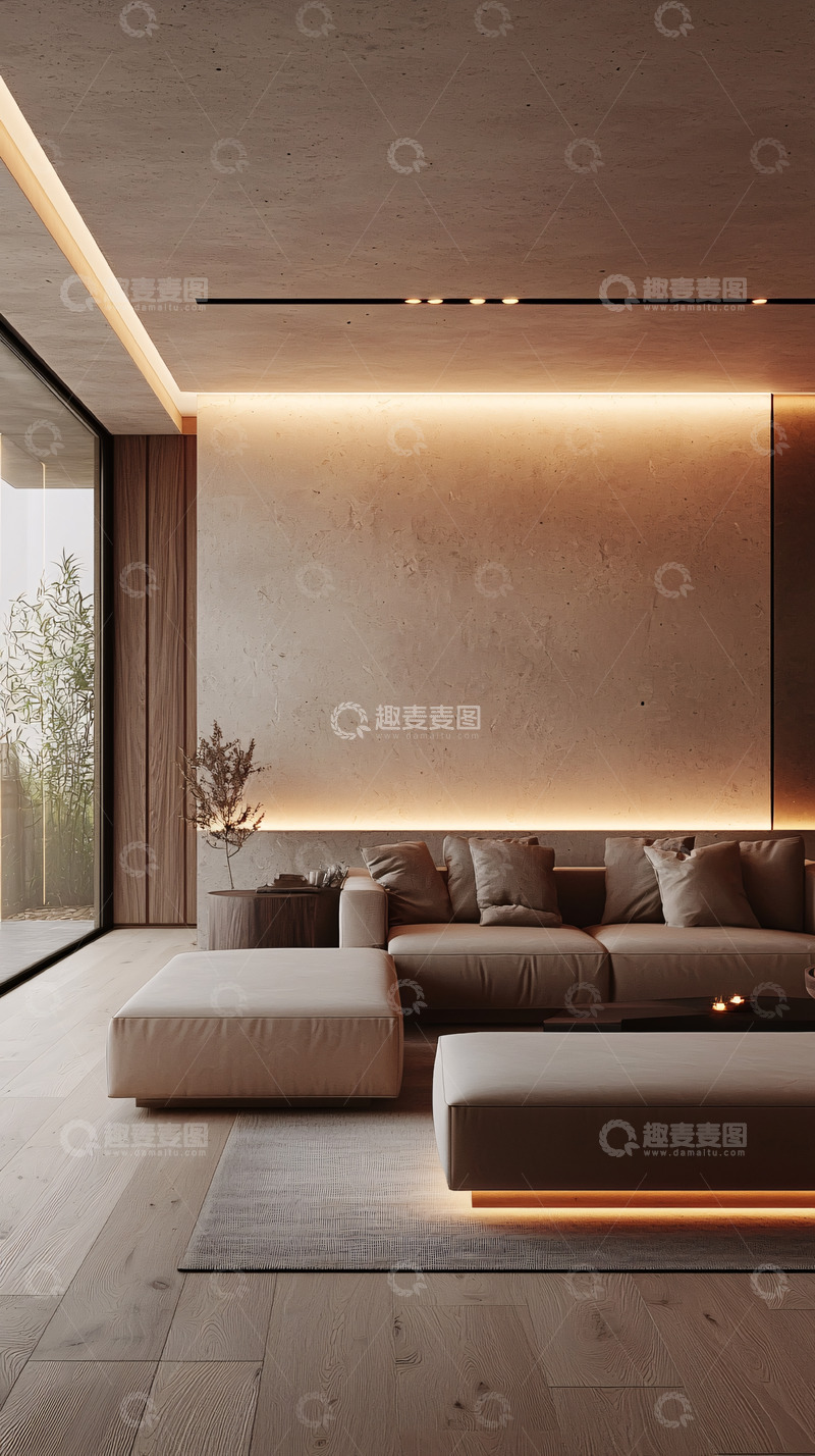 高清大图下载【趣麦麦图】现代简约客厅设计