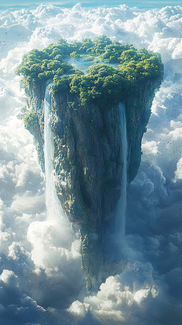 空中悬浮岛屿