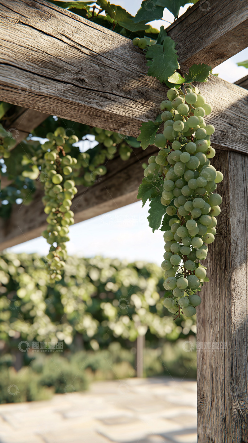高清大图下载【趣麦麦图】葡萄藤架