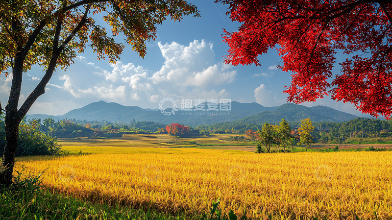 高清大图下载【趣麦麦图】秋日田园风光15