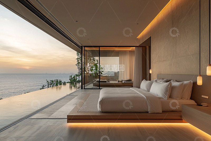 高清大图下载【趣麦麦图】海景卧室设计