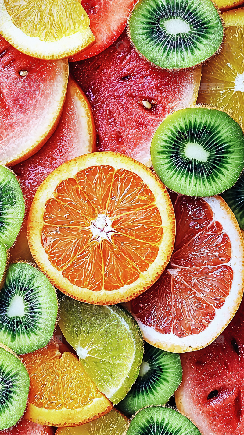 高清大图下载【趣麦麦图】新鲜水果切片