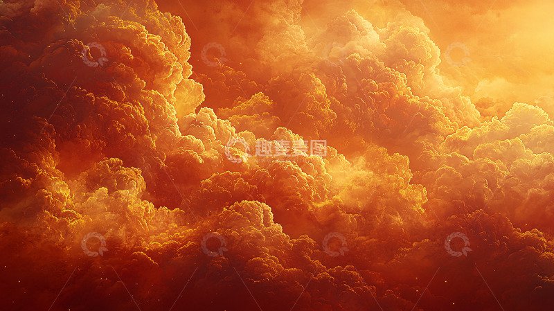 高清大图下载【趣麦麦图】火烧云