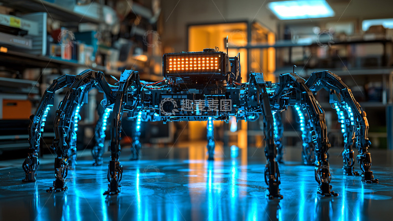 高清大图下载【趣麦麦图】多足机器人