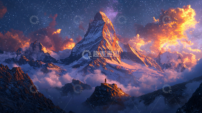 高清大图下载【趣麦麦图】雪山