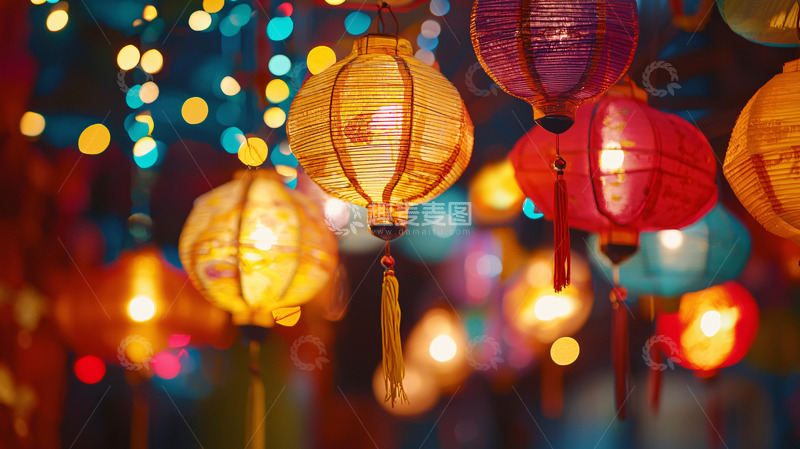 高清大图下载【趣麦麦图】彩灯