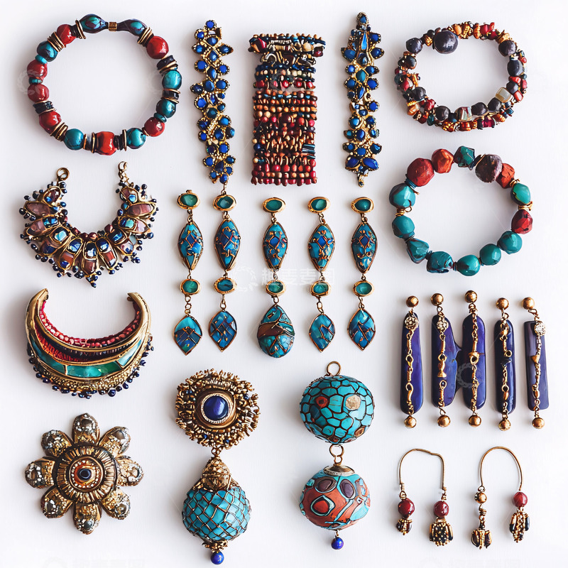 高清大图下载【趣麦麦图】民族风珠宝首饰