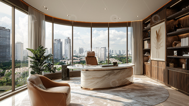 高清大图下载【趣麦麦图】豪华办公室