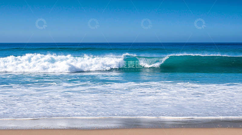 高清大图下载【趣麦麦图】碧海蓝天海浪沙滩