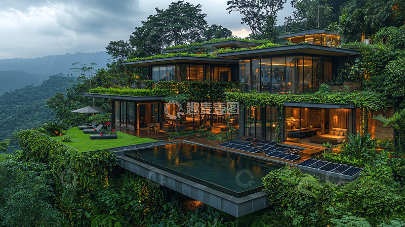 高清大图下载【趣麦麦图】山顶别墅