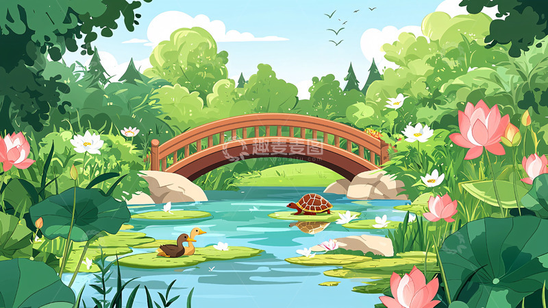 高清大图下载【趣麦麦图】绿色生态园林景观