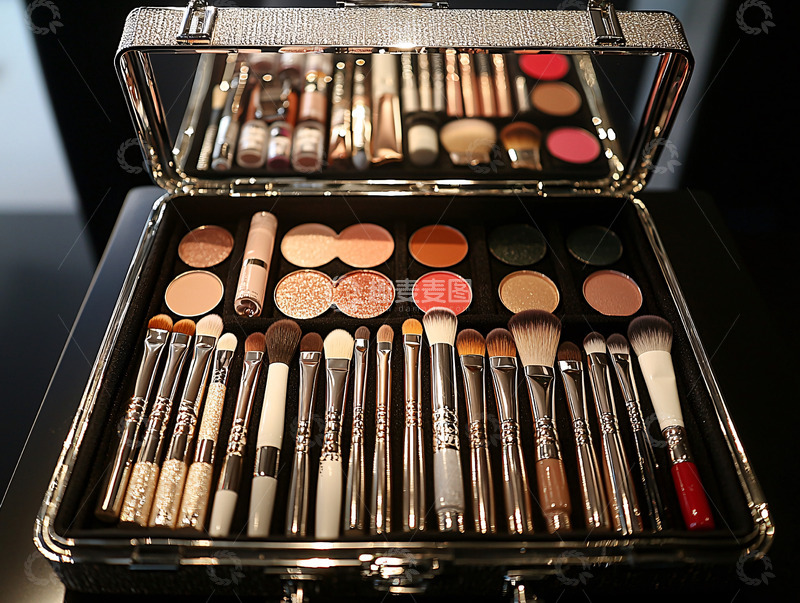 高清大图下载【趣麦麦图】化妆工具盒特写