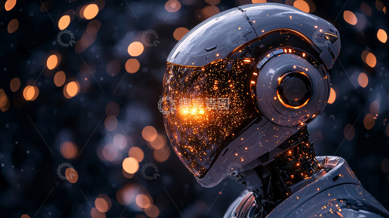 高清大图下载【趣麦麦图】未来科技感机器人