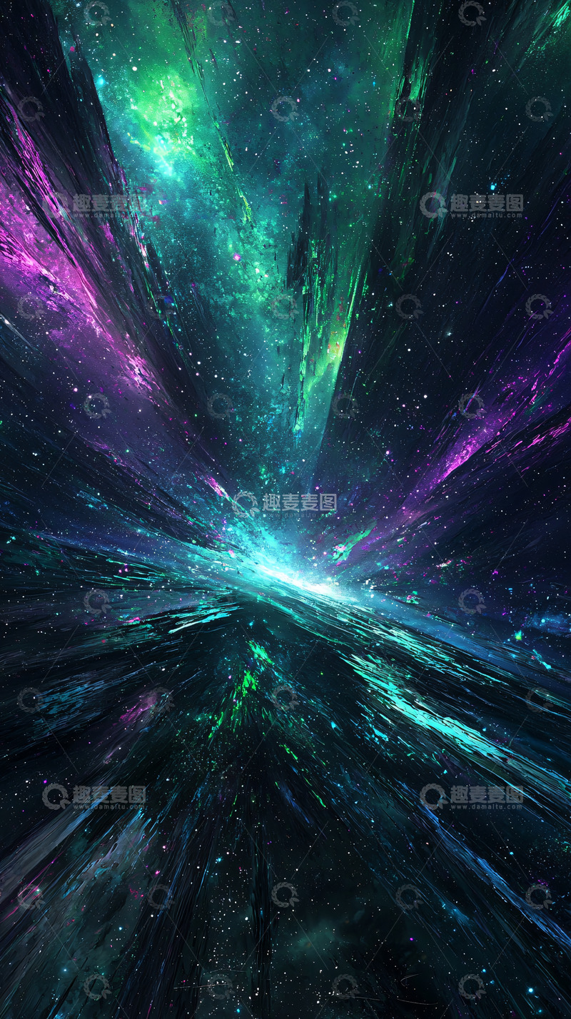 高清大图下载【趣麦麦图】宇宙星云光线