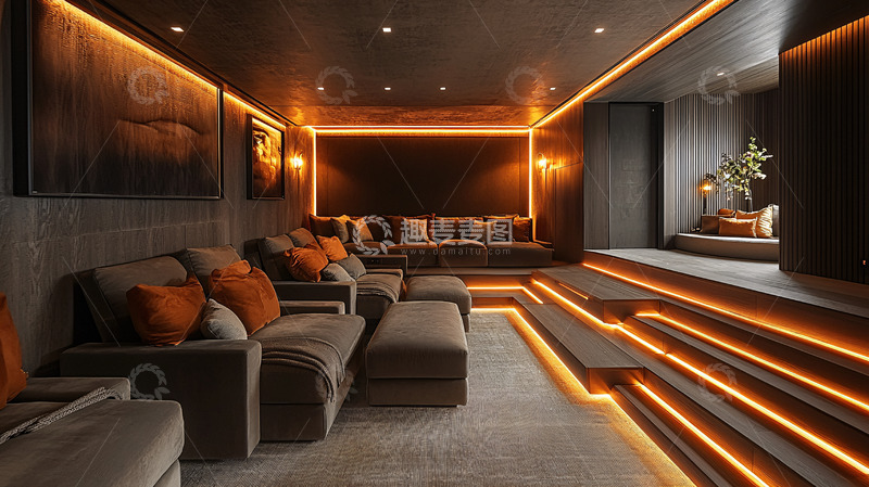 高清大图下载【趣麦麦图】高端家庭影院设计
