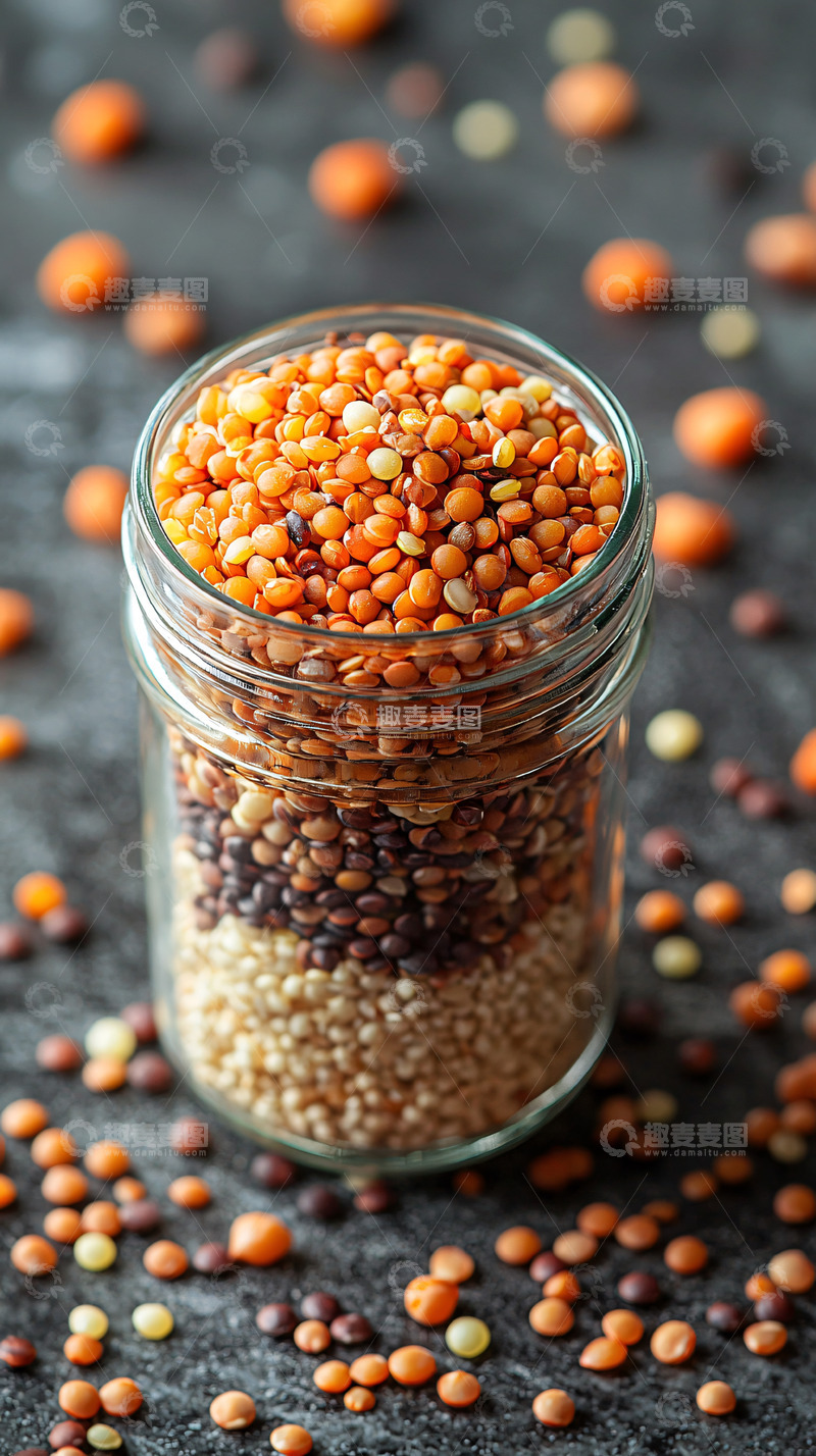高清大图下载【趣麦麦图】五彩斑斓的豆子罐头